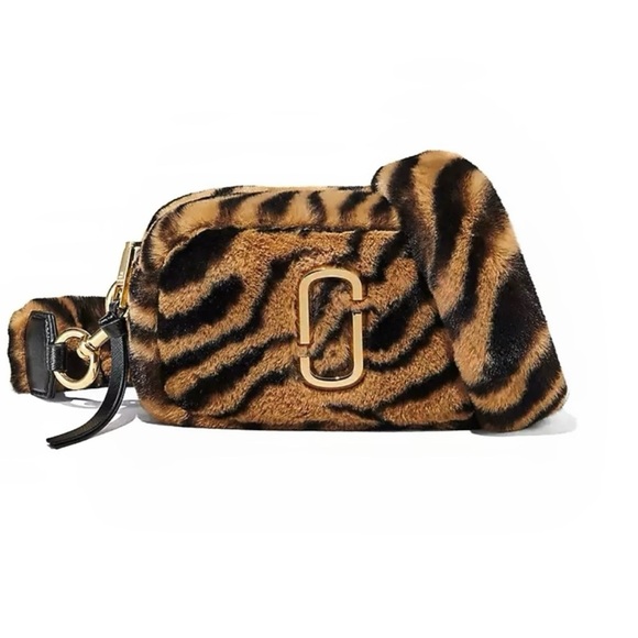 Marc Jacobs Handbags - Marc Jacobs The Softshot Tiger Stripe Plush Bag